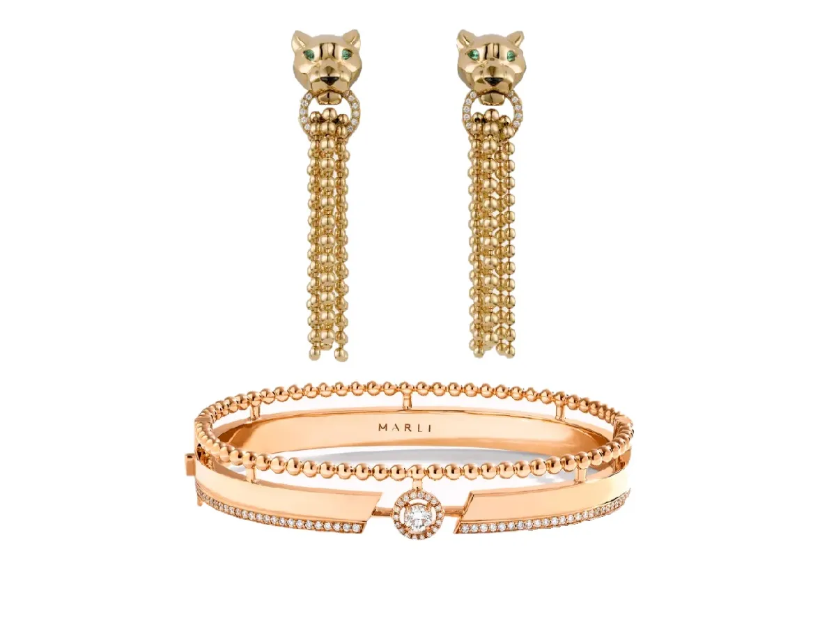 تزيني بمجوهرات مُزينة بالخرز الذهبي اللامع لتسحري القلوب في شتاء 2023