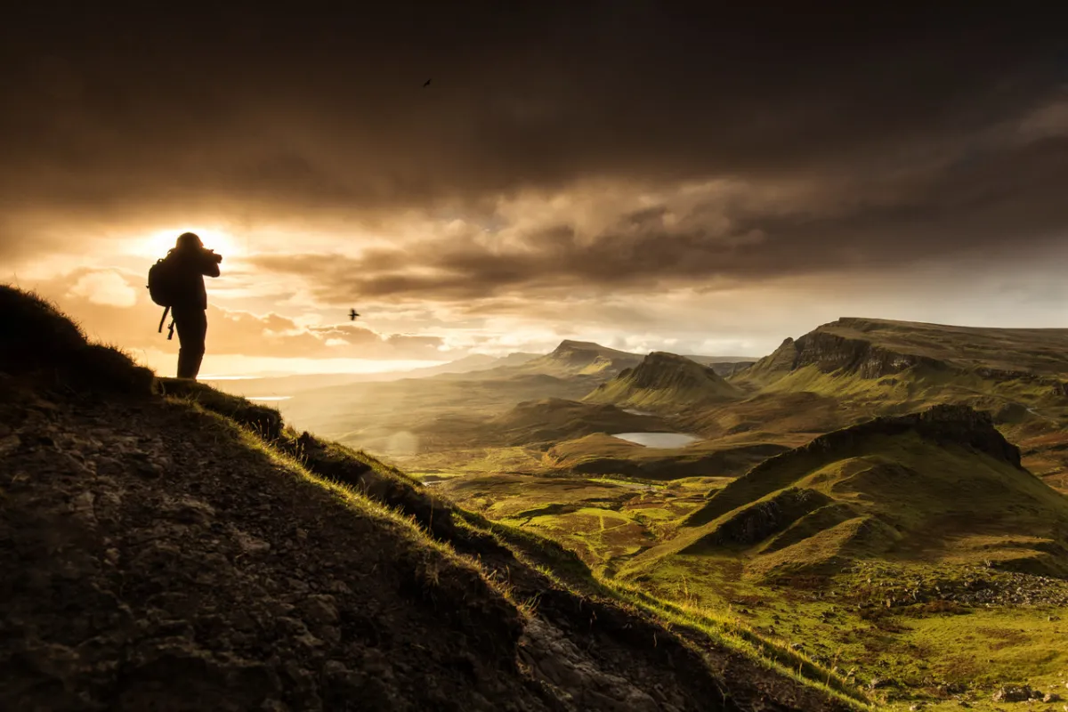 صورة للشمس عند المغيب