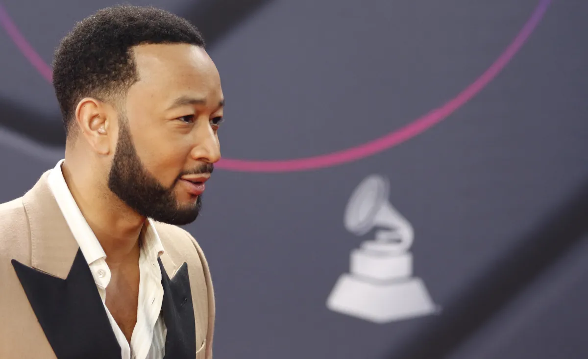 US singer-songwriter John Legend arrives for the 23rd Annual Latin Grammy awards at the Mandalay Bay's Michelob Ultra Arena in Las Vegas, Nevada, on November 17, 2022. Ronda CHURCHILL / AFP