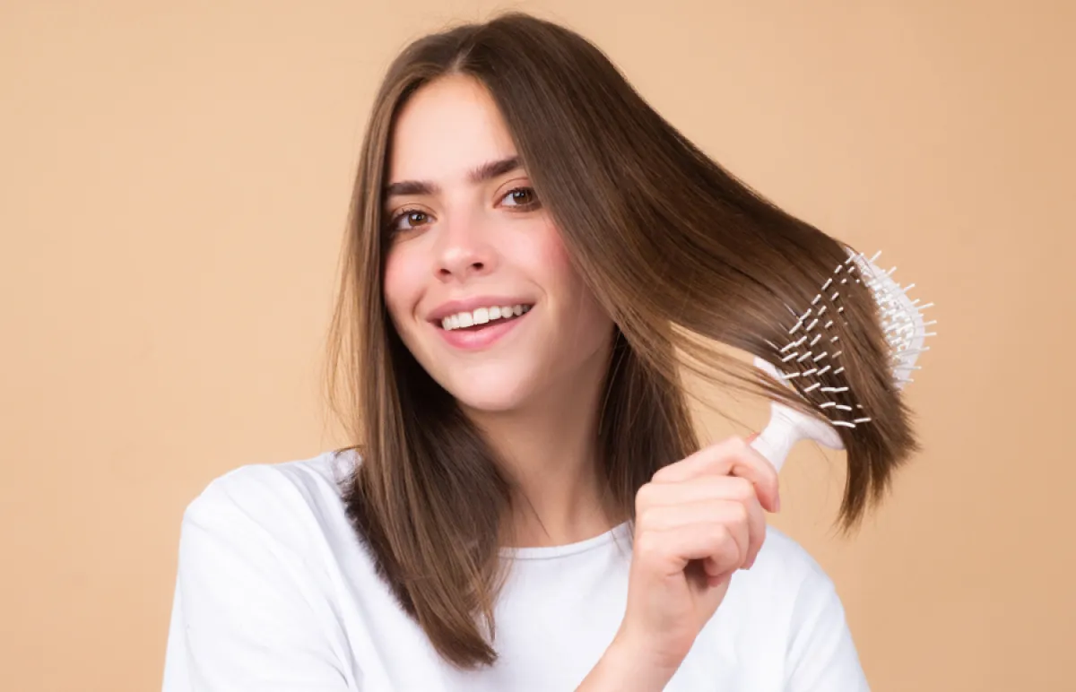 كيراتين منزلي لتنعيم الشعر