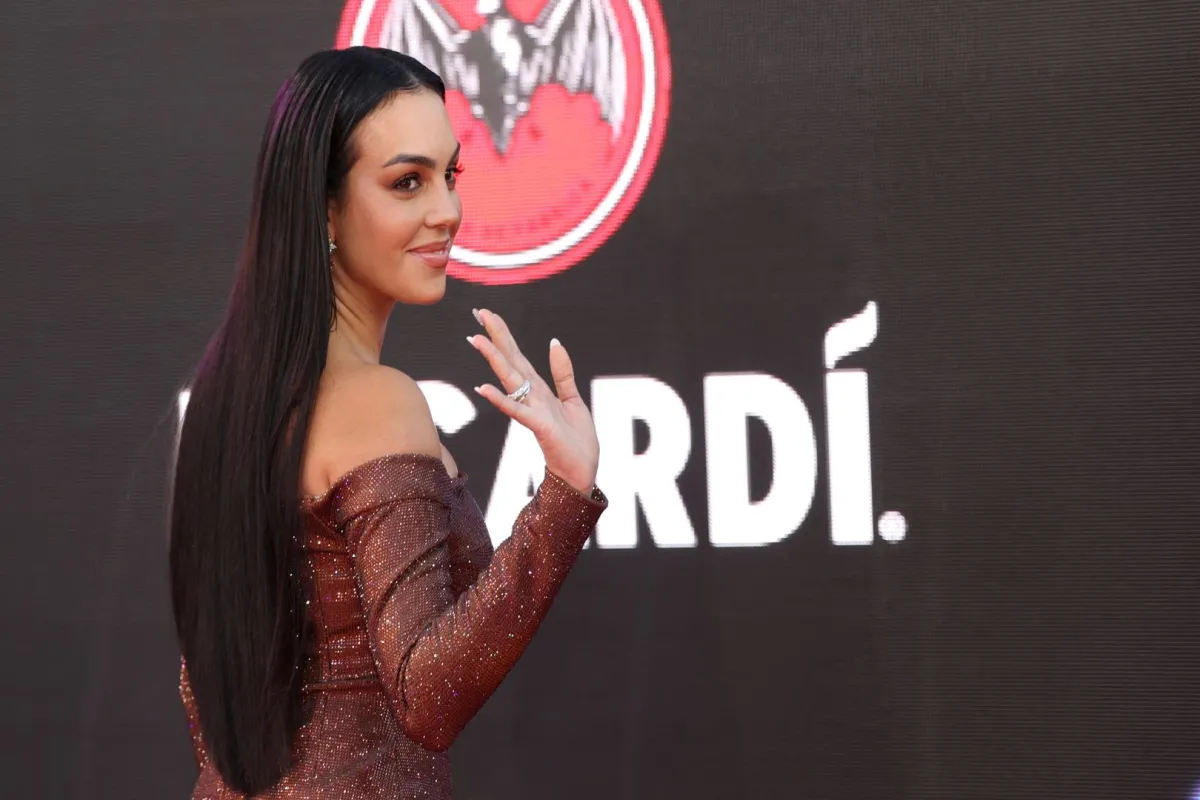 Argentine model Georgina Rodriguez arrives for the 23rd Annual Latin Grammy awards at the Mandalay Bay's Michelob Ultra Arena in Las Vegas, Nevada, on November 17, 2022. Ronda CHURCHILL / AFP