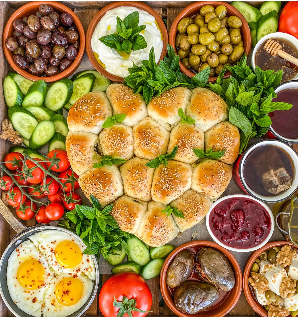 طابات محشوة بالزعتر 