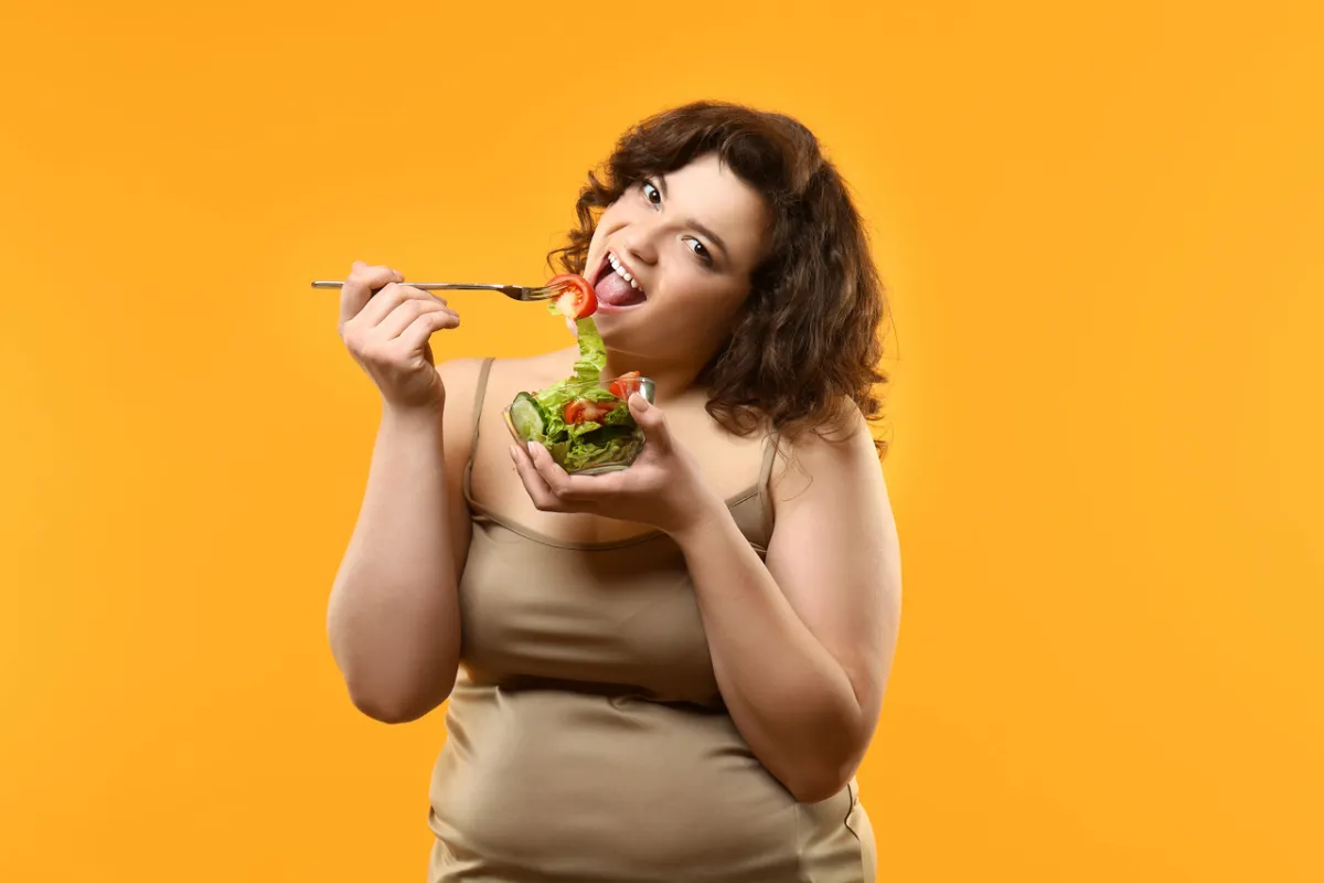 صورة لامرأة بدينة