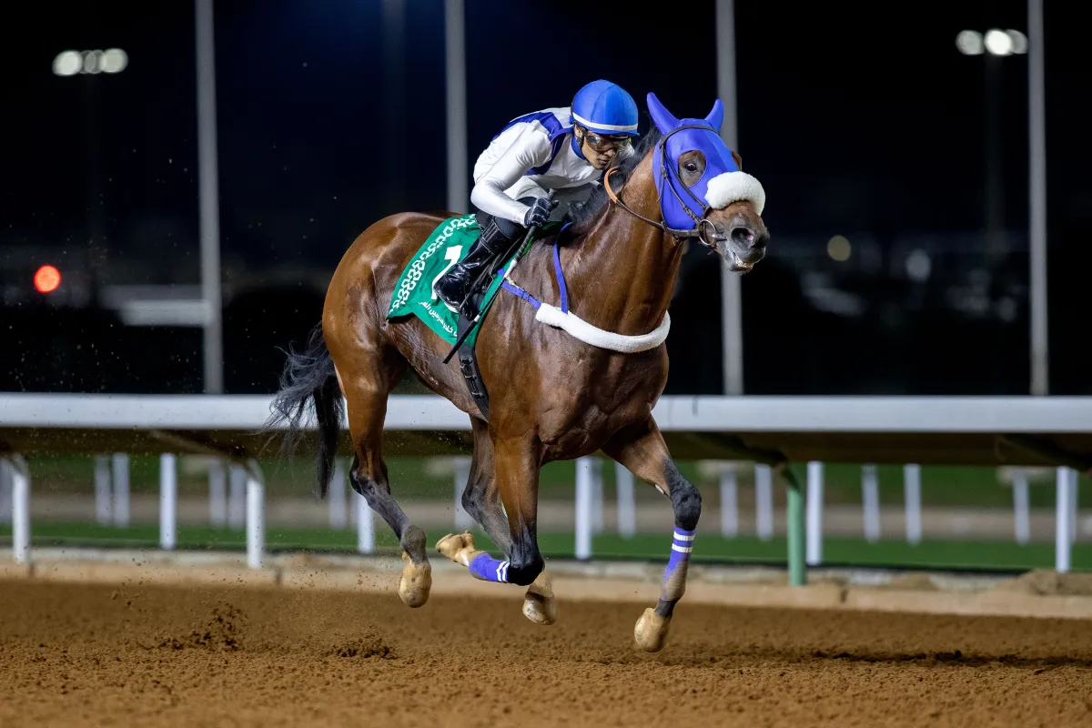 تضمن السباق 11 شوطًا. الصورة من نادي سباقات الخيل