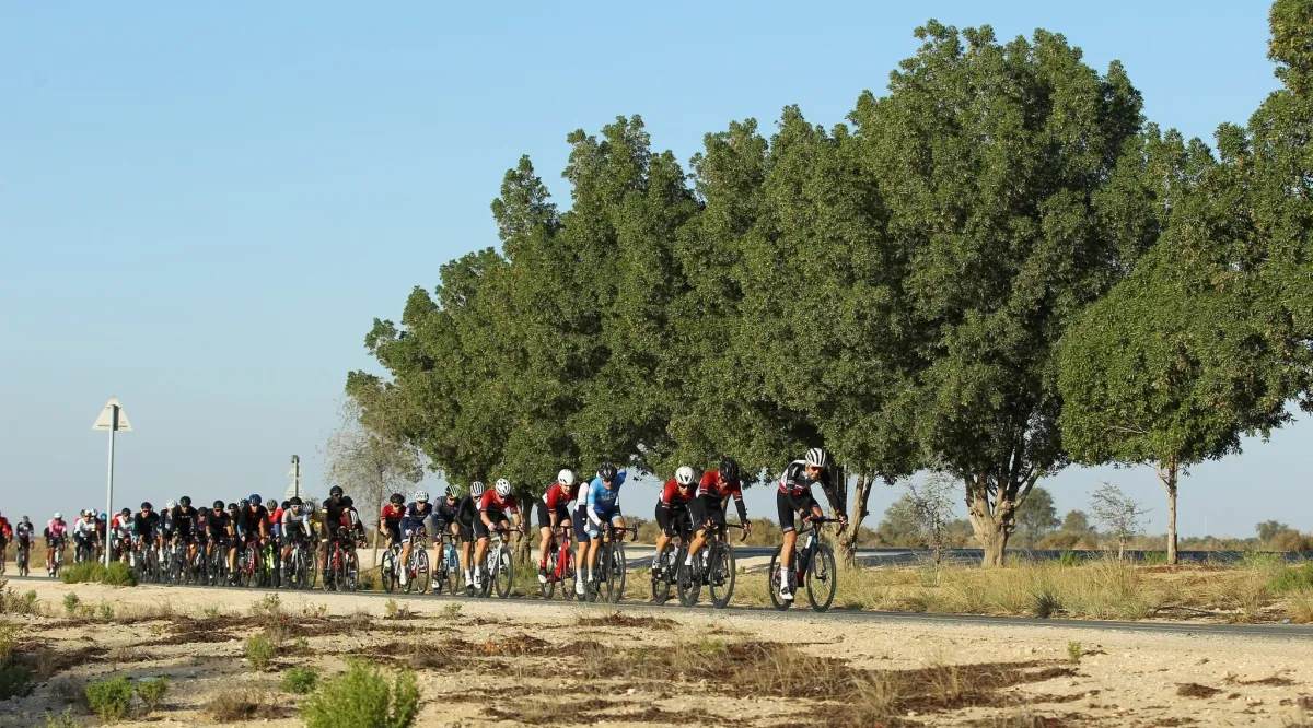 أكثر من 2000 مشارك في تحدي سبينس دبي 92 للدراجات الهوائية . الصورة من مكتب دبي الإعلامي