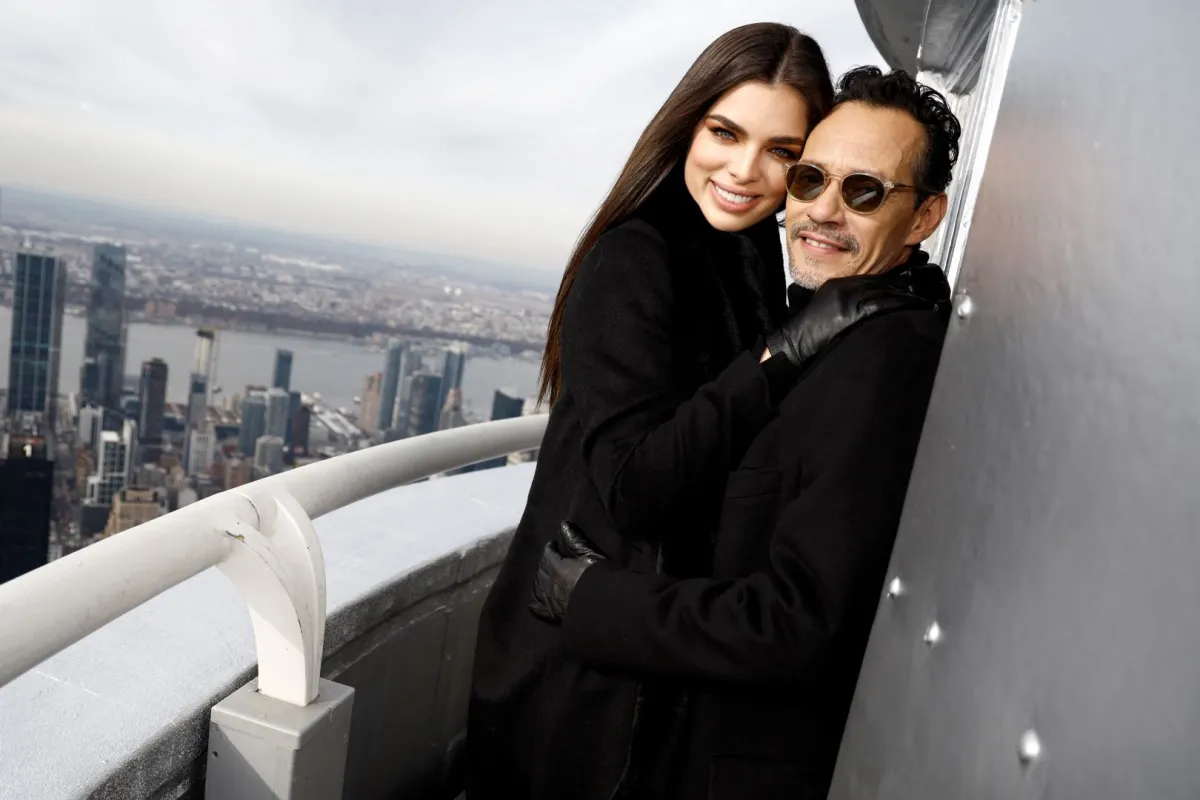 Nadia Ferreira and Marc Anthony visit the Empire State Building on December 05, 2022 in New York City. John Lamparski/Getty Images for Empire State Realty Trust/AFP John Lamparski / GETTY IMAGES NORTH AMERICA / Getty Images via AFP