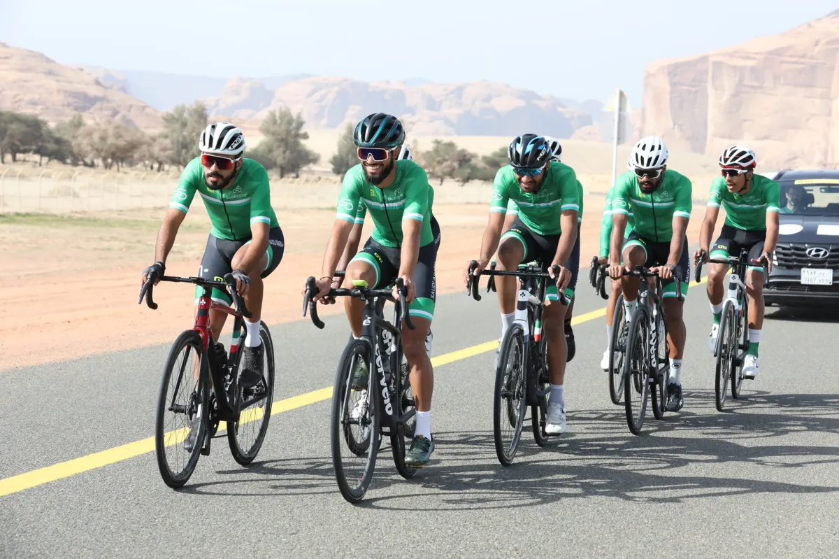 انطلاق طواف السعودية 2023 غداً في العلا بمشاركة 112 دراجا- الصورة من حساب الاتحاد السعودي للدراجات على تويتر