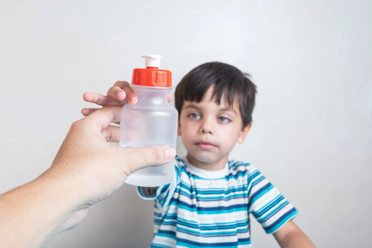 صورة لطفل يعاني من الجفاف