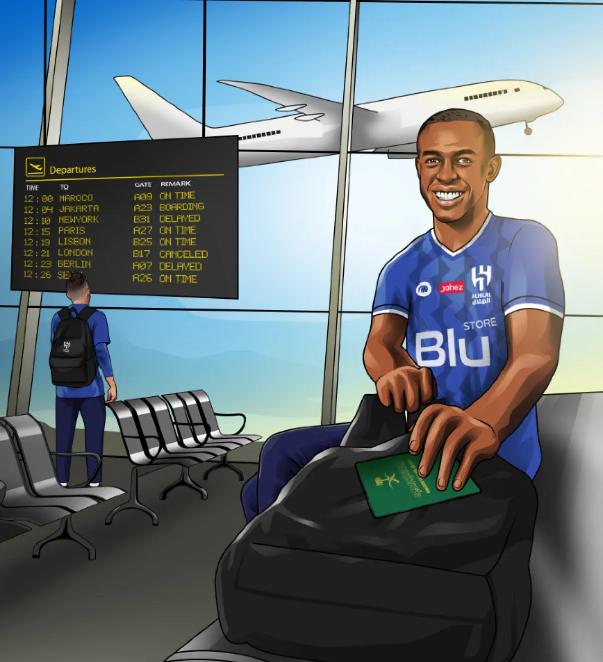 قائمة الهلال المشارك في كأس العالم للأندية - الصورة من حساب نادي الهلال على تويتر