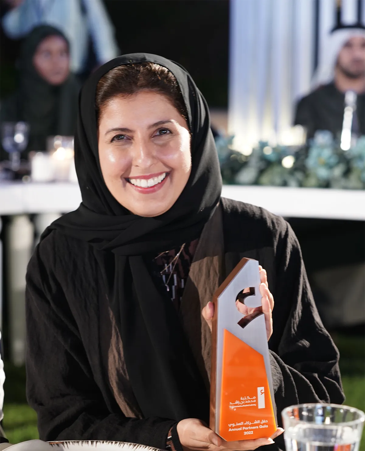  رئيسة تحرير "سيدتي" لمى الشثري أثناء التكريم