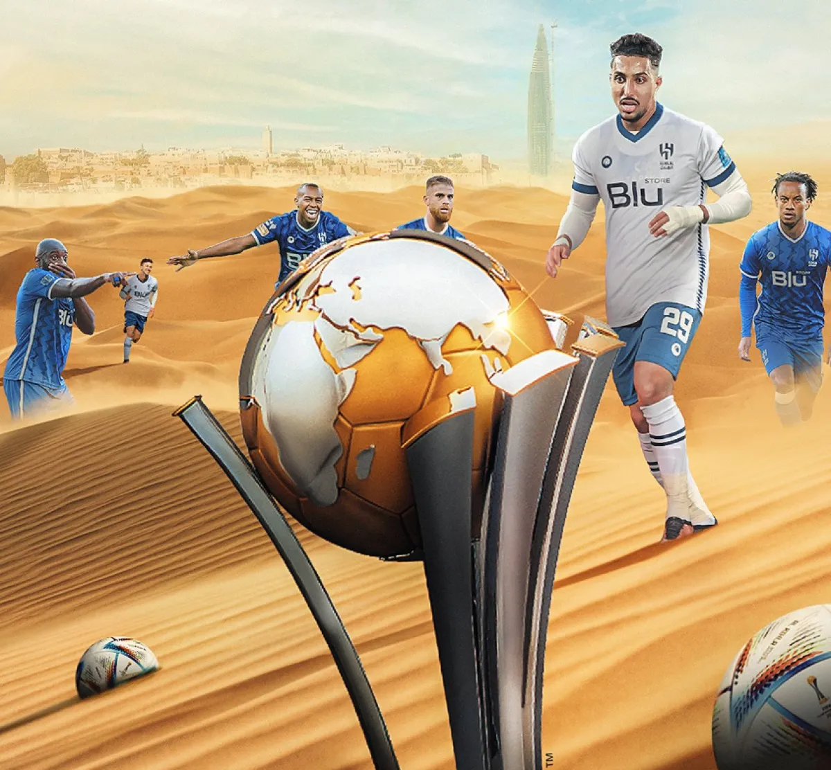الهلال السعودي يواجه ريال مدريد في نهائي كأس العالم للأندية - الصورة من حساب كأس العالم فيفا على تويتر