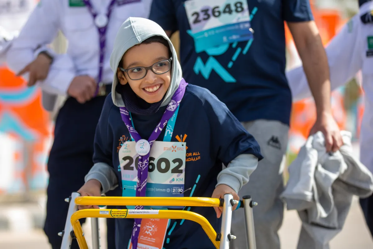 مشاركة الأطفال في ماراثون الرياض الدولي - الصورة من حساب الماراثون على تويتر