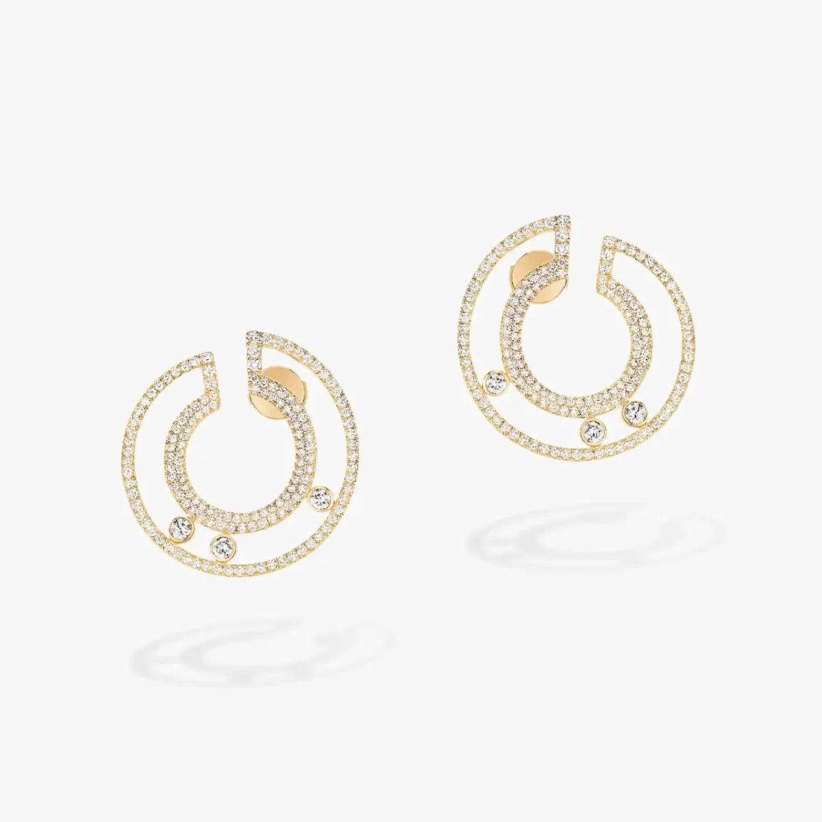 أقراط MOVE ROMANE PAVÉ HOOPS من ميسيكا Messika 