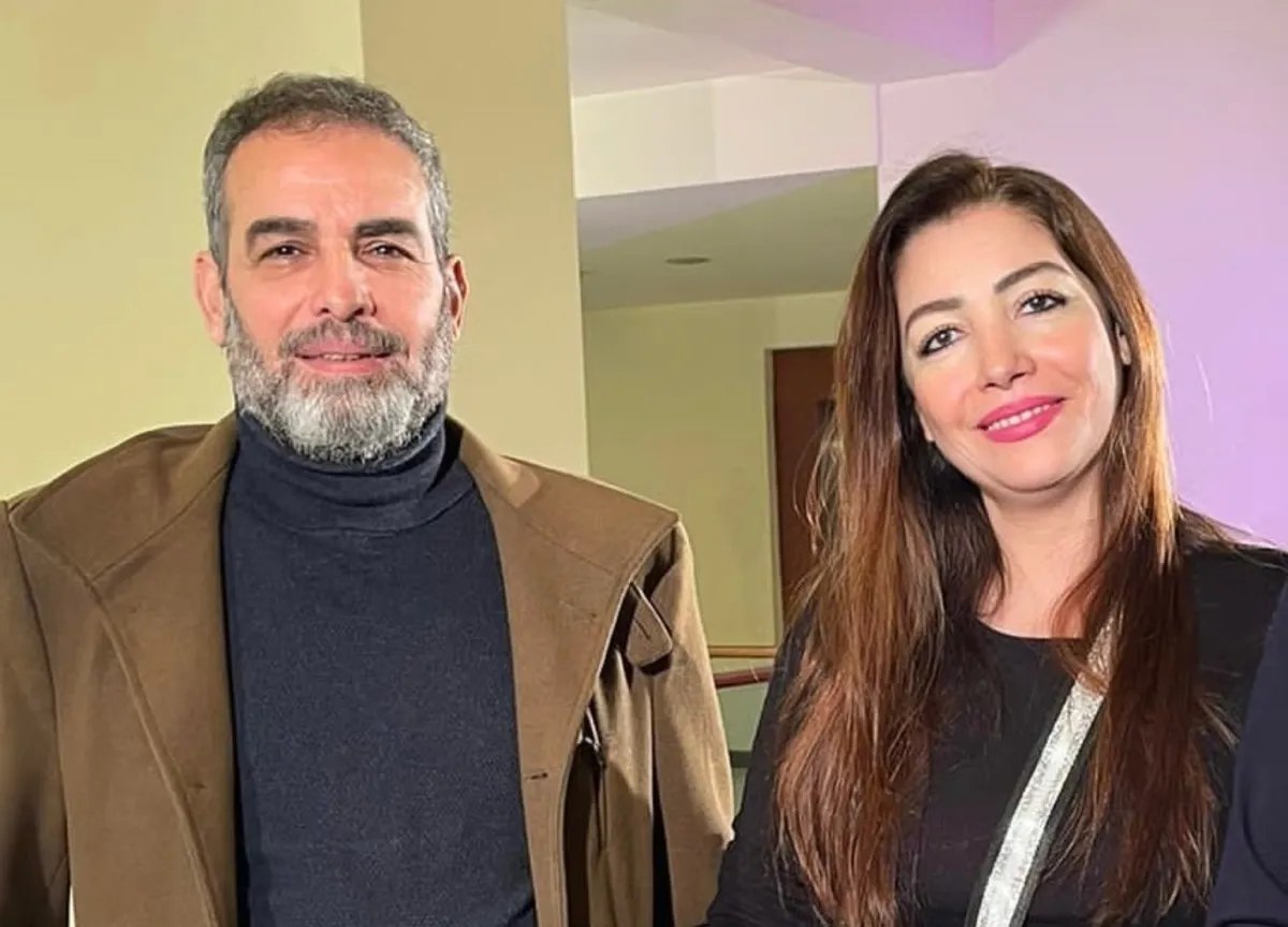 أحمد عبد العزيز وزوجته الكاتبة دينا شرف الدين - الصورة من حسابها على إنستغرام