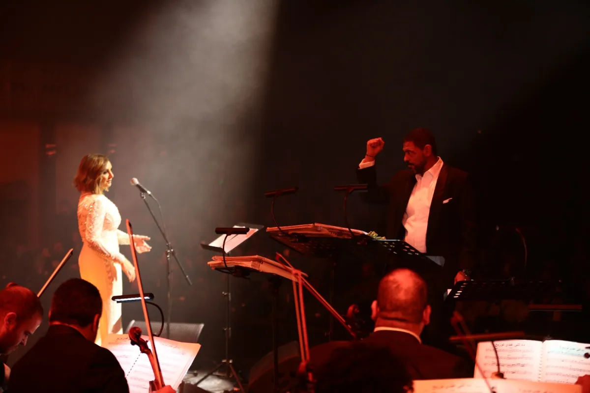 هاني فرحات وأنغام - الصورة من المكتب الإعلامي لهاني فرحات