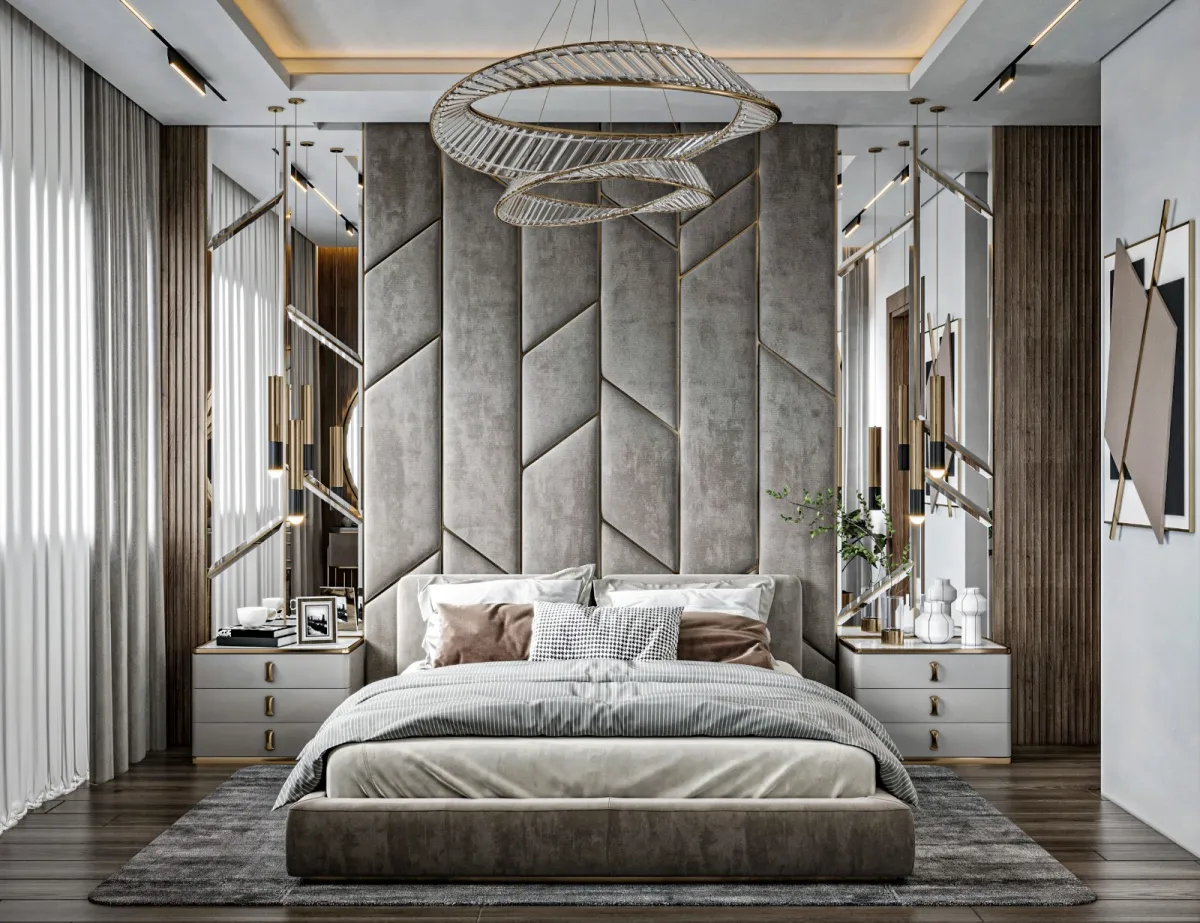 المصمم يولي الإطار المحيط بالسرير أهمية 