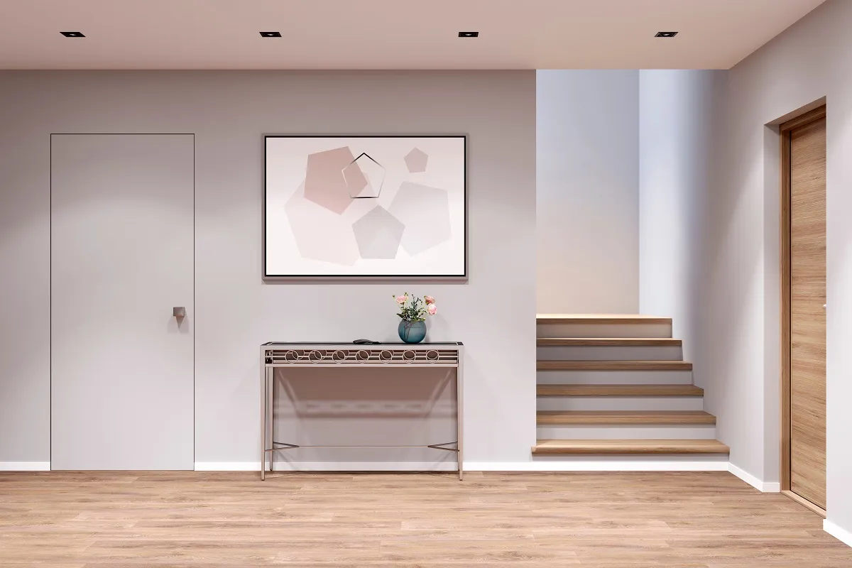 الألوان الفاتحة خيار مثالي للمدخل الضيق