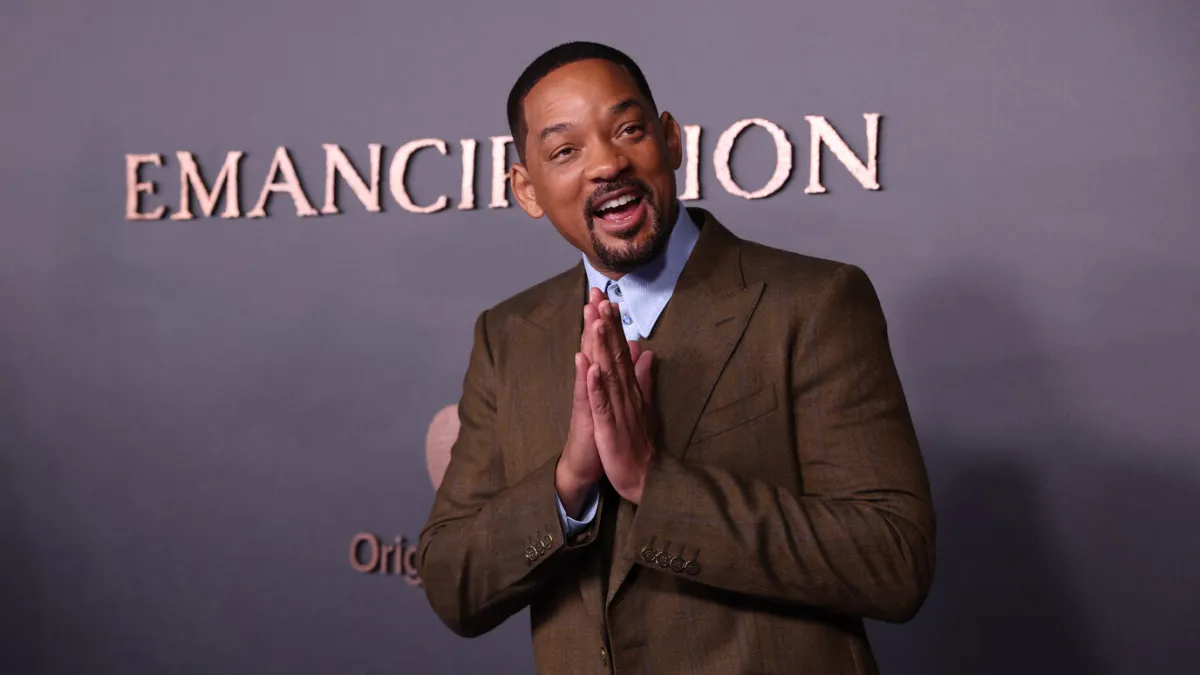 US actor Will Smith poses upon arrival for the European premiere of "Emancipation" at the Vue West End in London on December 2, 2022. ISABEL INFANTES / AFP