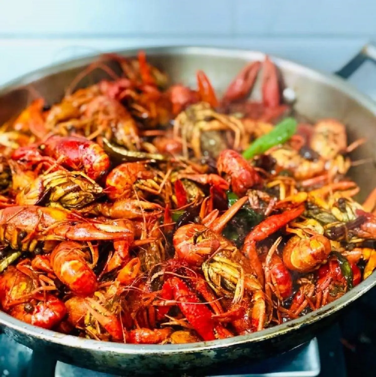 صورة لطبق شهي من الجمبري