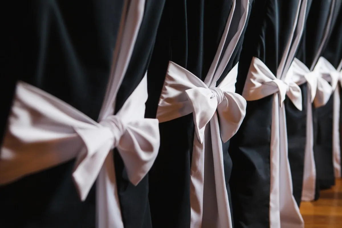 نسيج الساتان لتغطية مقاعد المعازيم