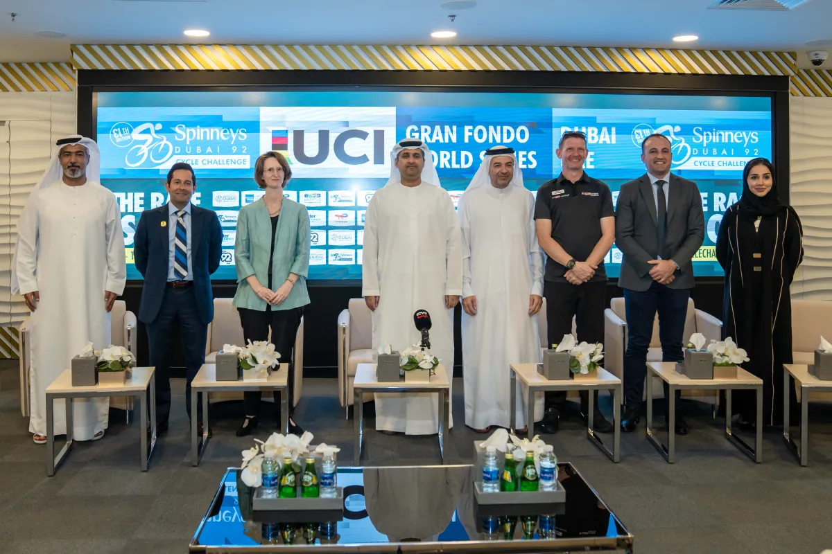 مسارات سباق تحدي سبينس دبي 92 للدراجات الهوائية. الصورة من مكتب دبي الإعلامي