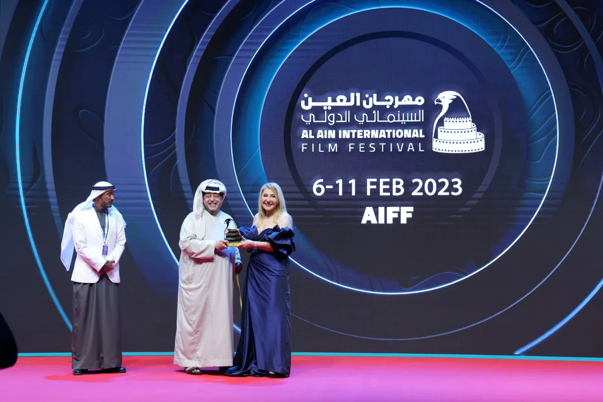 الممثلة المصرية نادية الجندي - الصورة من المركز الإعلامي لمهرجان العين السينمائي الدولي 