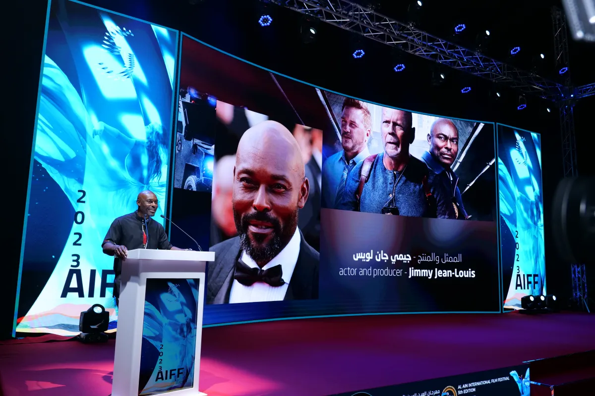 جيمي جان لويس  - الصورة من المركز الإعلامي لمهرجان العين السينمائي الدولي 