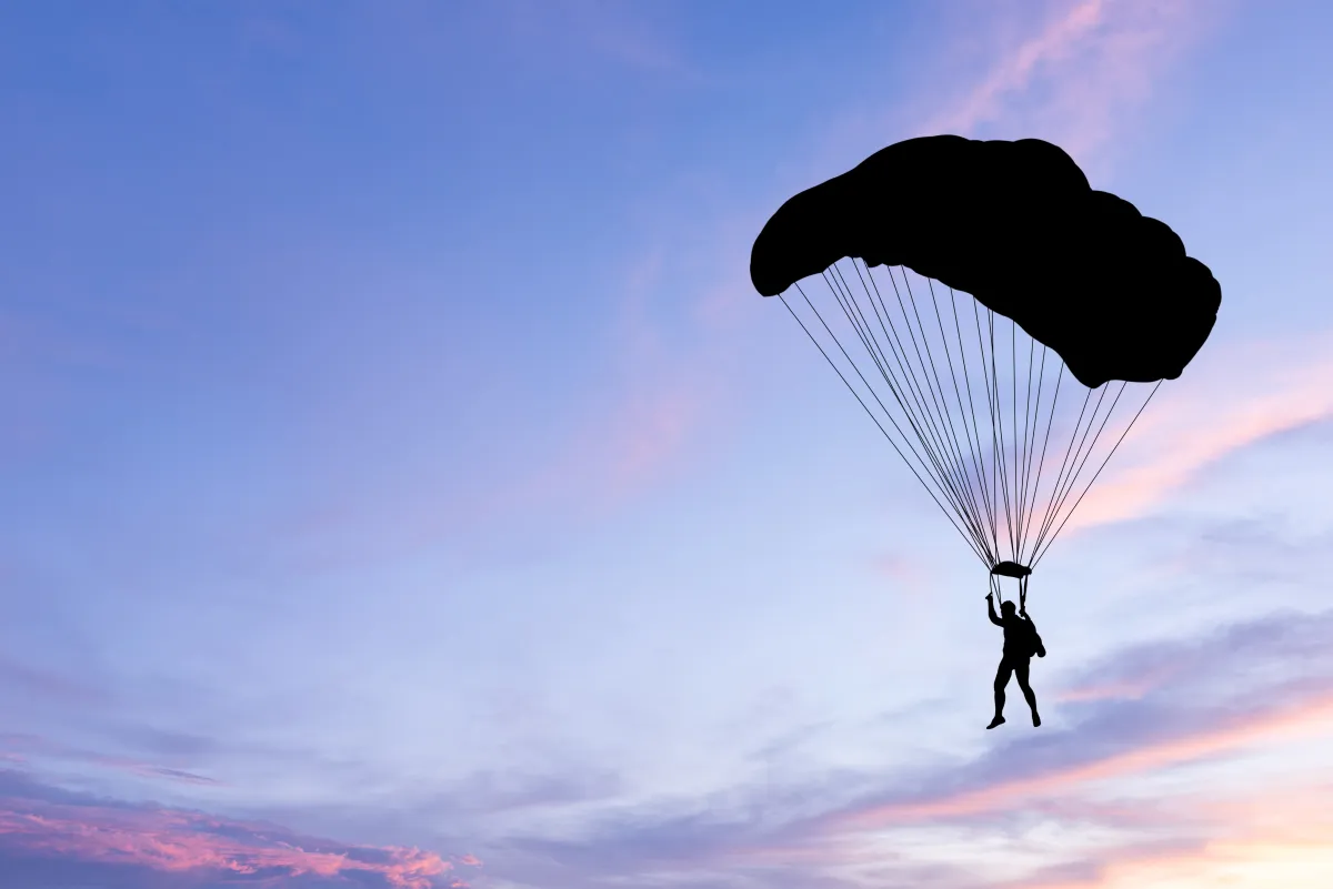 القفز بالمظلات بطريقة ممتعة