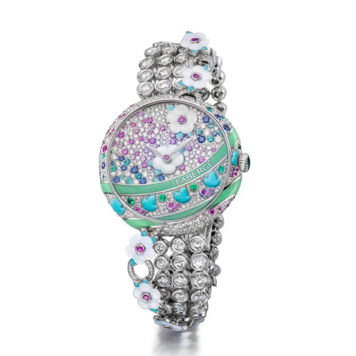 ساعة Summer in Provence Multi-coloured Sapphire من فابرجيه Fabergé