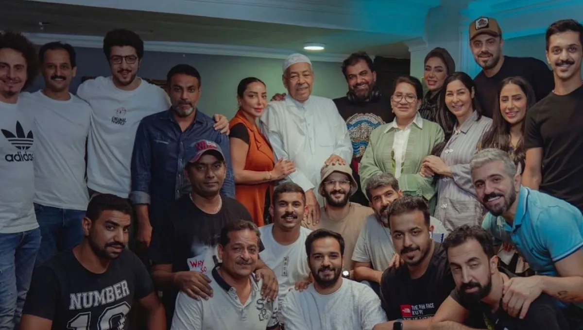 كواليس مسلسل منزل 12 - صورة من صفحة المخرج مناف عبدال على انستغرام