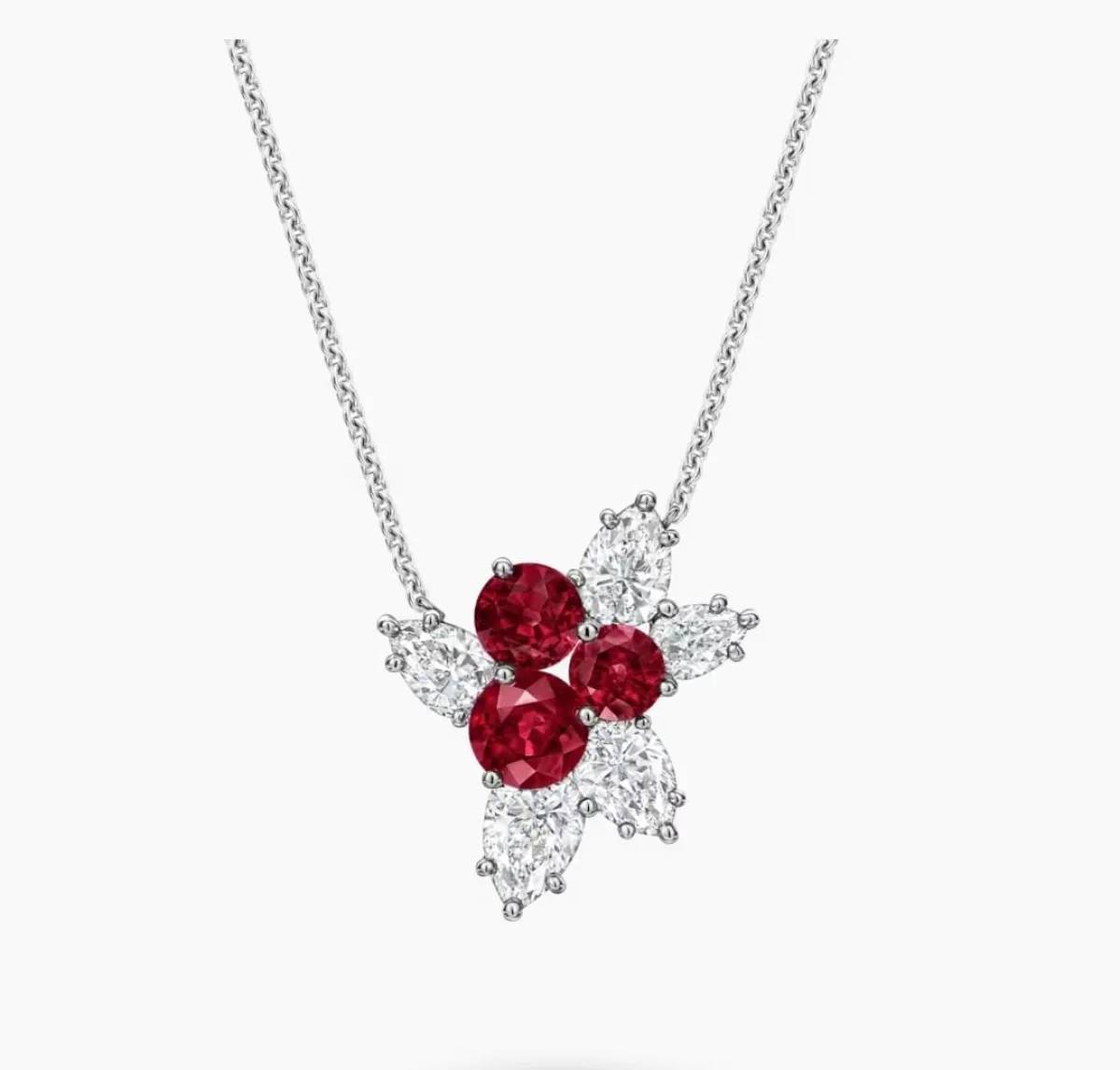 قلادة Berry Cluster Ruby and Diamond من هاري وينستون Harry Winston 