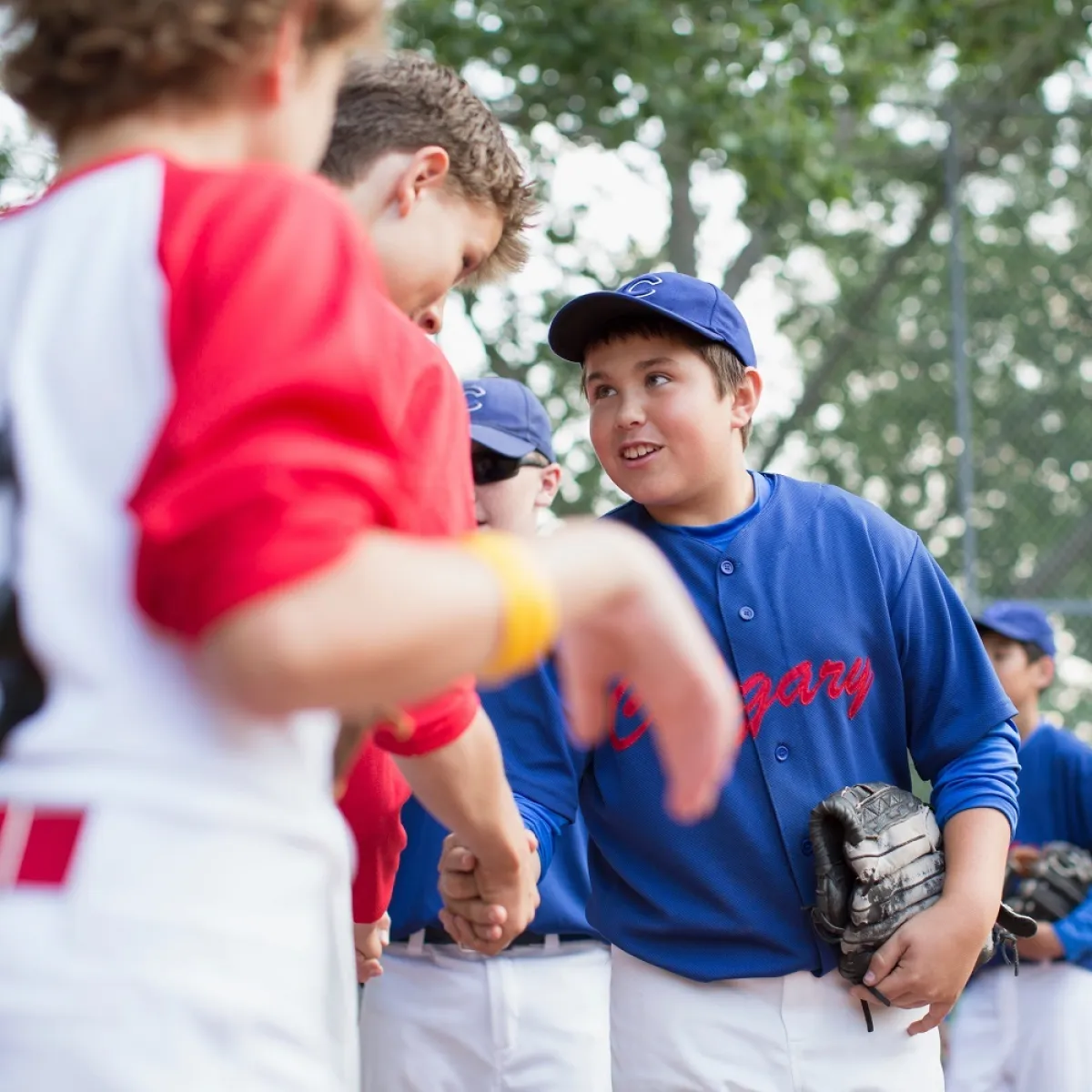 صورة لعدد من الأطفال الرياضيين
