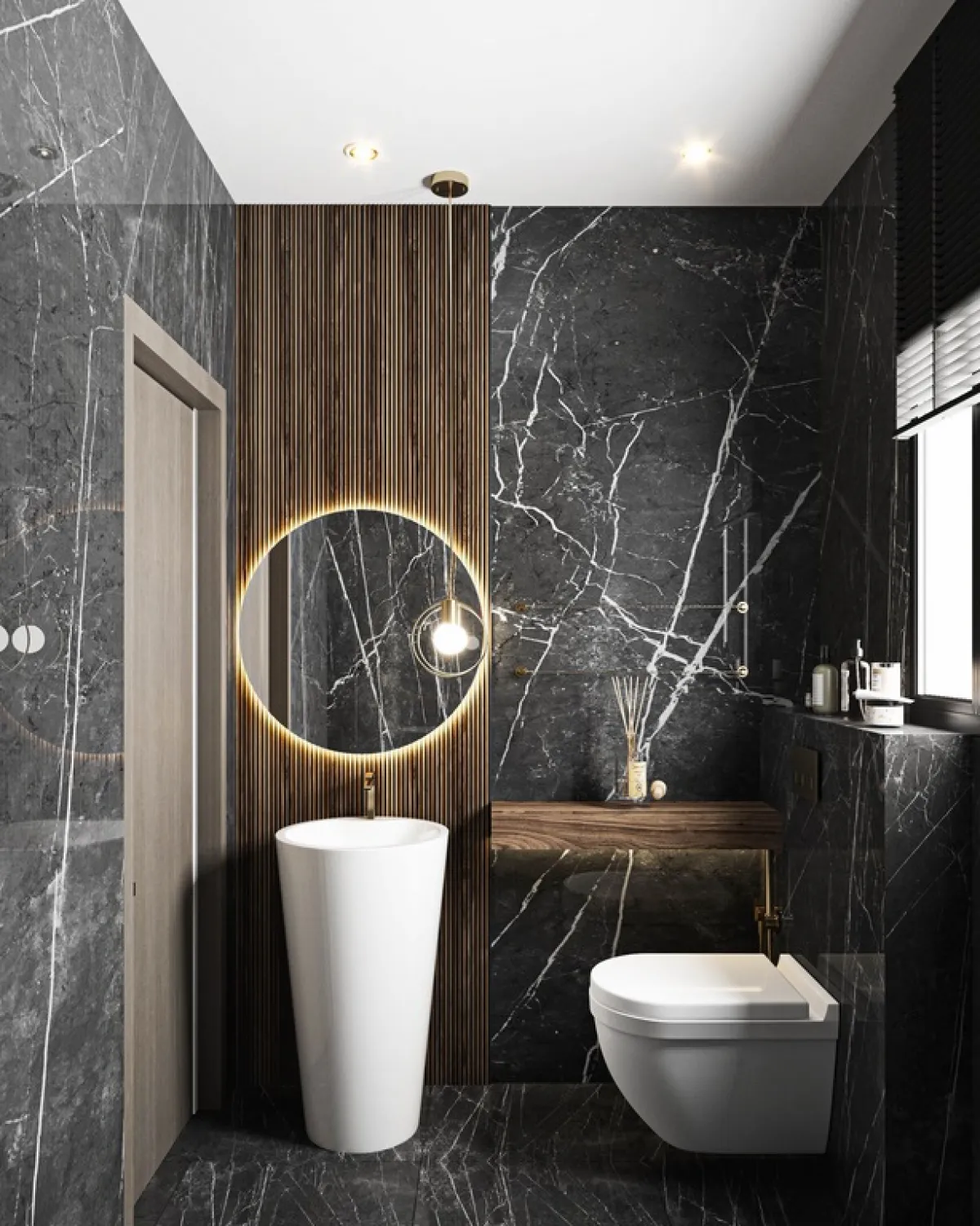 رف في الحمّام