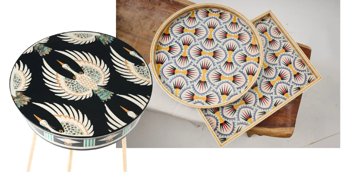 تصاميم مستوحاة من الطبيعة وحب الحياة مع تأثيرات من الحضارة المصرية والتراث