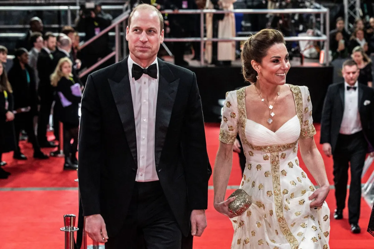 Britain's Prince William, Duke of Cambridge, (L) and Britain's Catherine, Duchess of Cambridge, (R) at the Royal Albert Hall in London on February 2, 2020. Jeff Gilbert / POOL / AFP