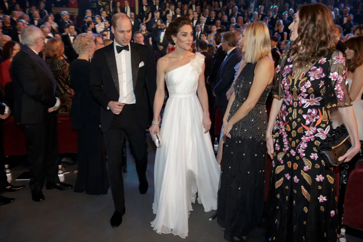 Britain's Prince William, Duke of Cambridge (L) and Britain's Catherine, Duchess of Cambridge at the Royal Albert Hall in London on February 10, 2019. Tim Ireland / POOL / AP / AFP