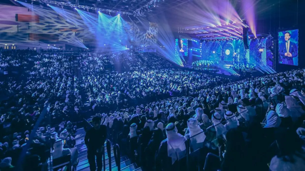 ماجد المهندس أثناء الحفل