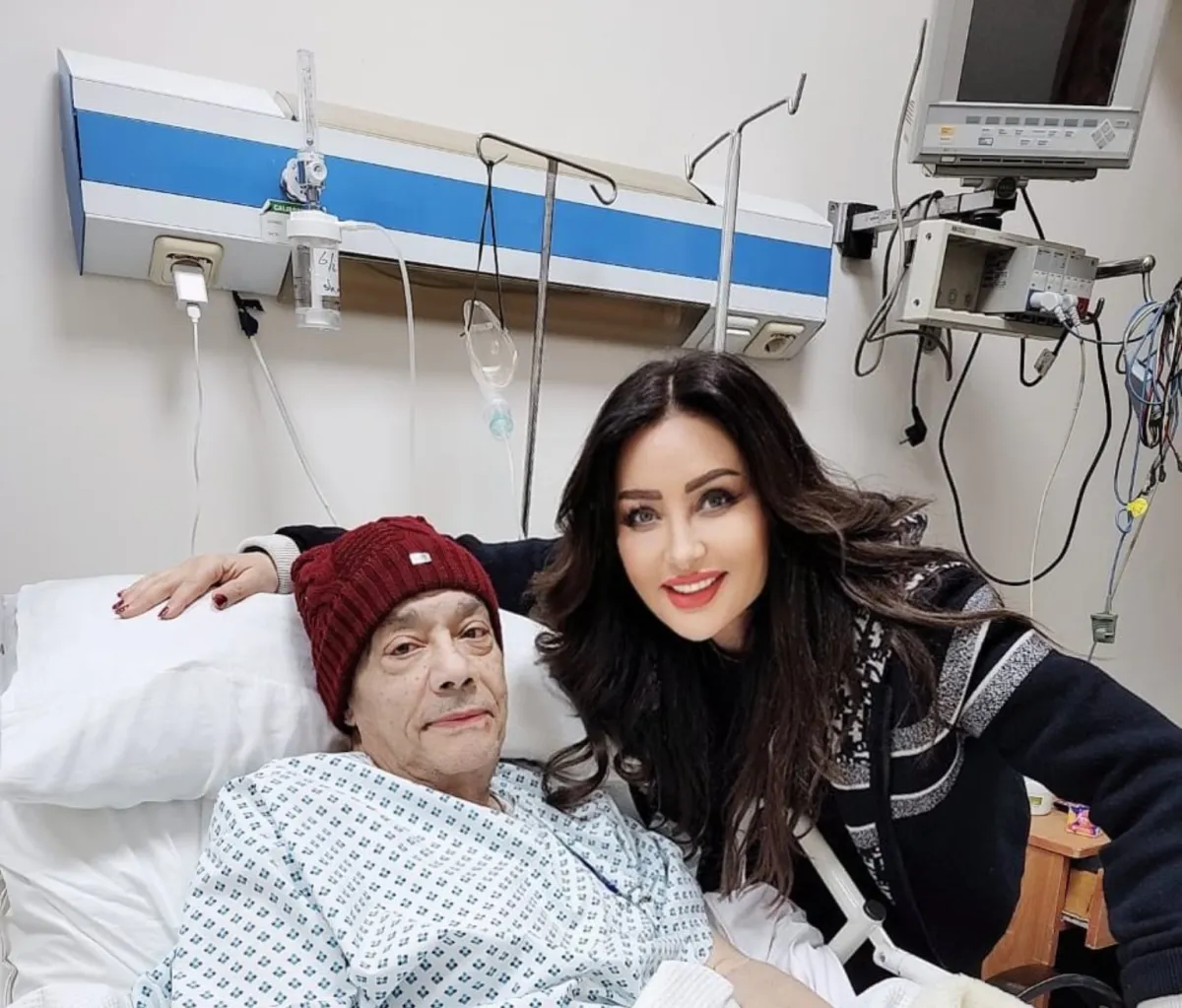 حلمي بكر مع لطيفة - الصورة من حساب لطيفة على تويتر