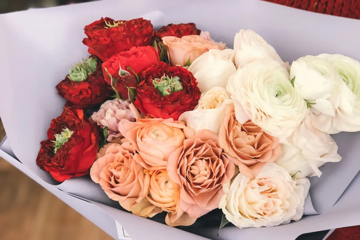 باقة من الزهور الجميلة