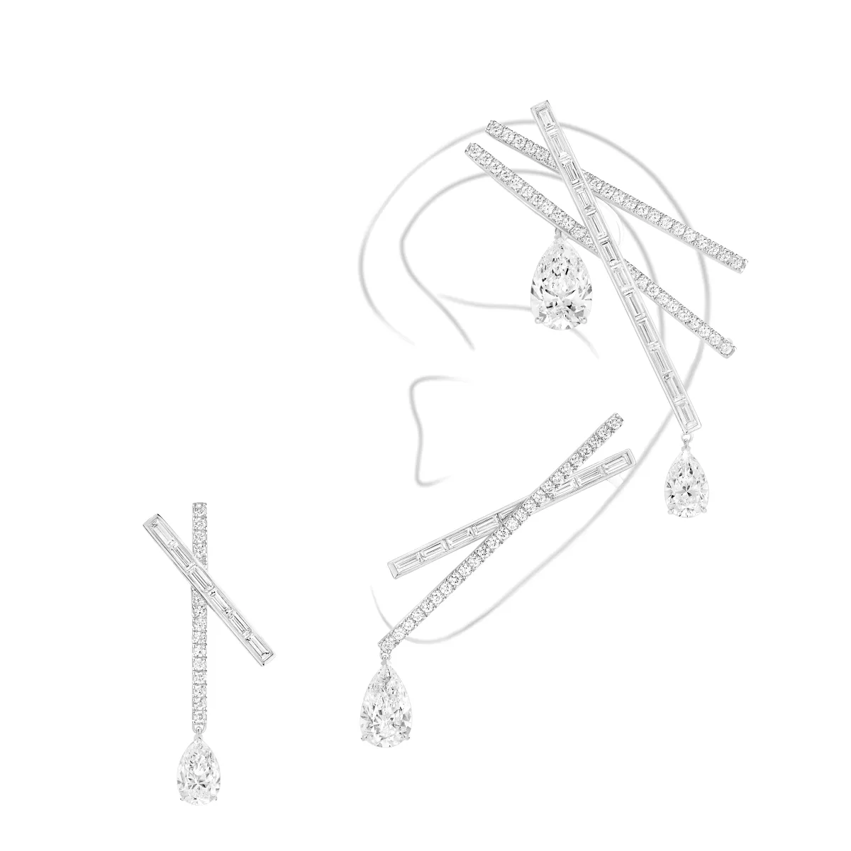 أقراط  Illusionnistes Oreilles من ميسيكا