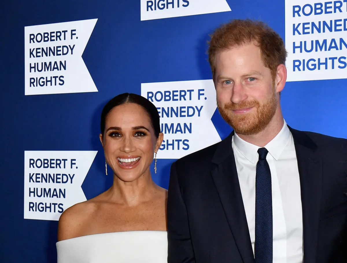 Prince Harry, Duke of Sussex, and Meghan, Duchess of Sussex, arrive at the 2022 Robert F. Kennedy Human Rights Ripple of Hope Award Gala at the Hilton Midtown in New York on December 6, 2022. ANGELA WEISS / AFP