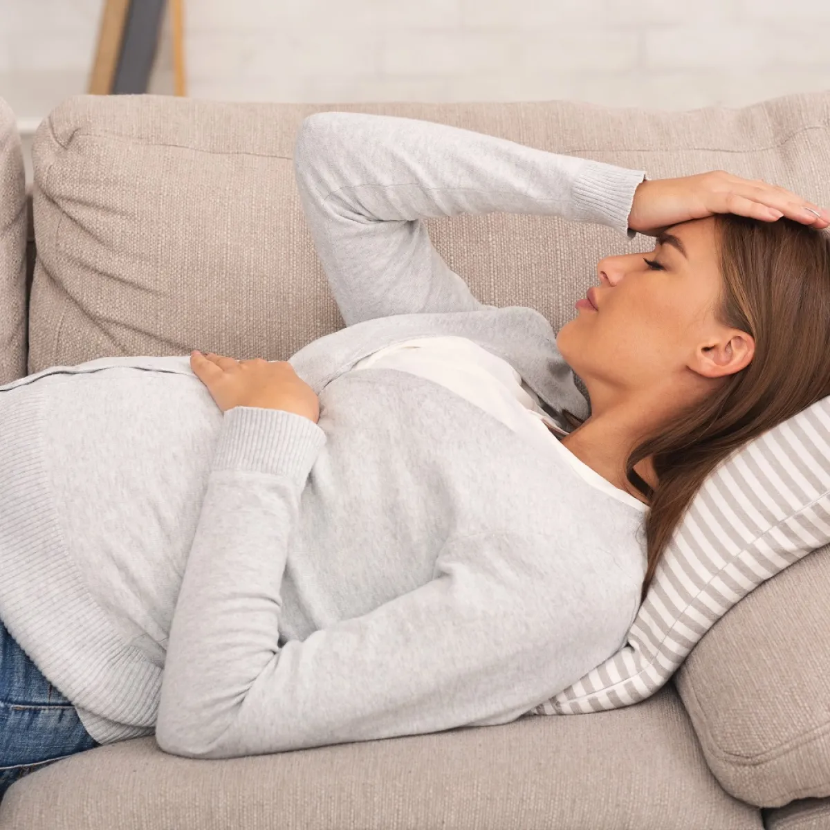 صورة لحامل مريضة