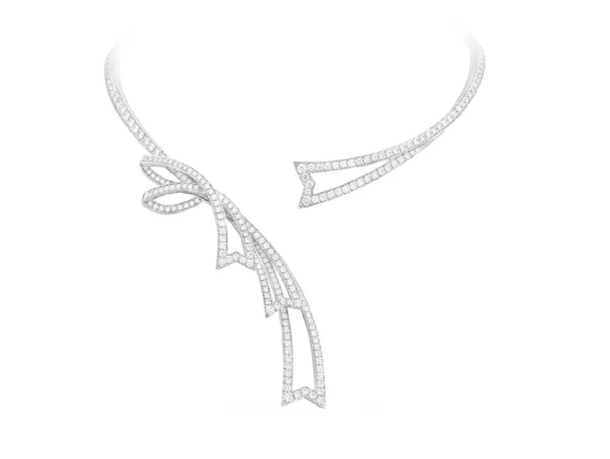 عقود ألماس مفتوحة لإطلالة ملكية ساحرة لعروس 2023