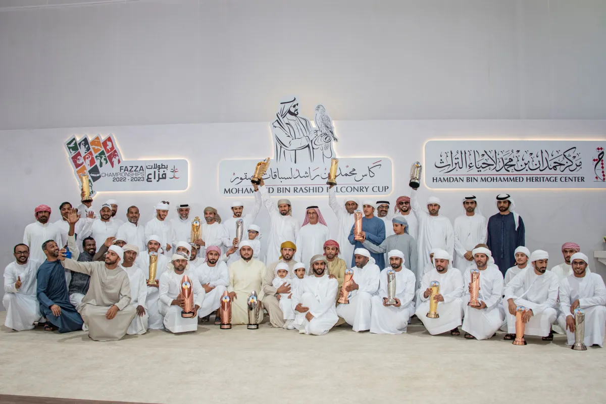 تتويج الفائزين- الصورة من مركز حمدان بن محمد لإحياء التراث 