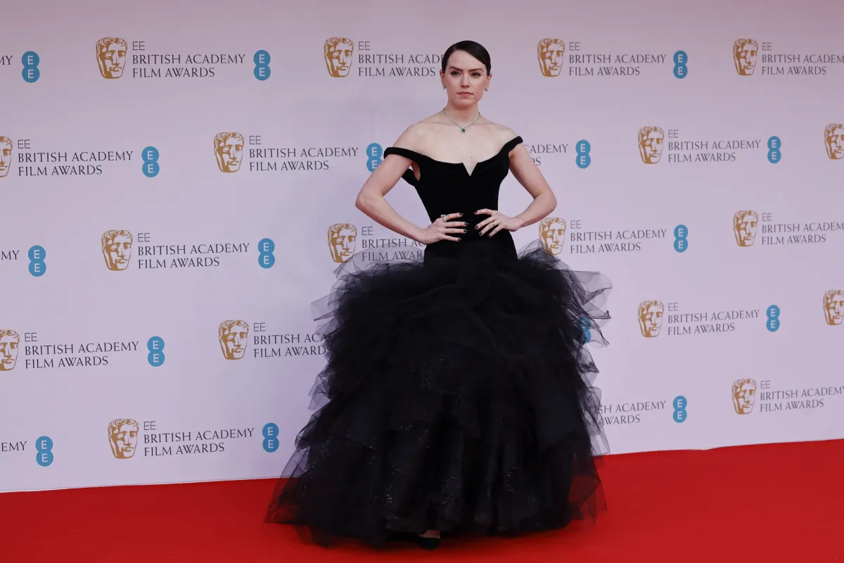 Daisy Ridley at the BAFTA British Academy Film Awards in London, March 13, 2022. Tolga Akmen / AFP
