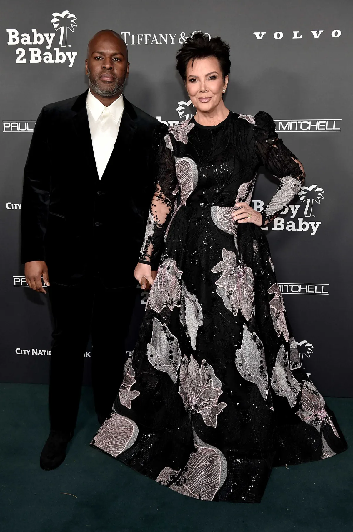 Corey Gamble and Kris Jenner at Pacific Design Center on November 12, 2022 in West Hollywood, California. Rodin Eckenroth/Getty Images/AFP