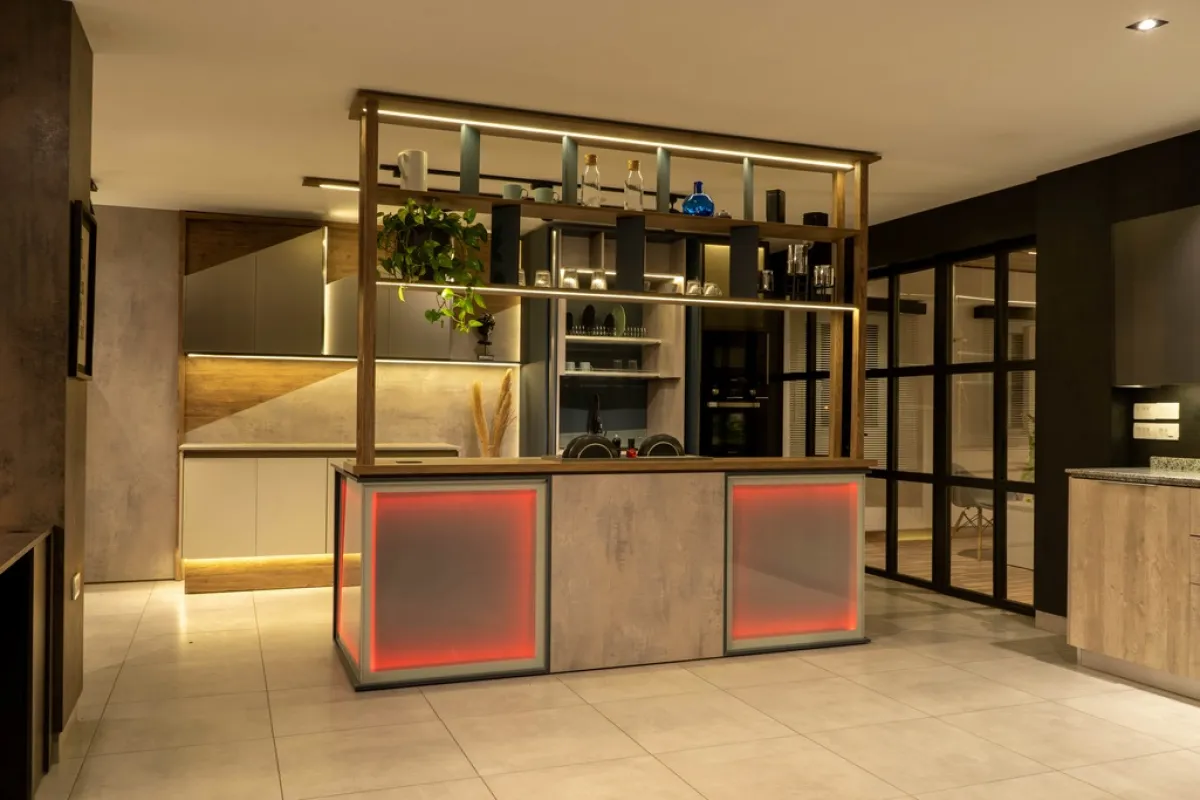 الخشب المعالج لتصميم المطبخ