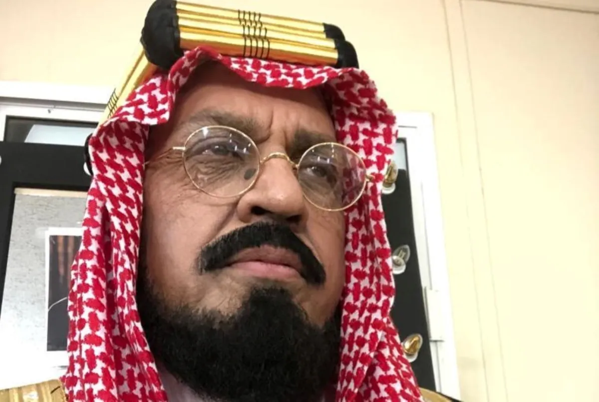 طاهربخش- وهو يجسد شخصية الراحل الملك عبدالعزيز- الصورة خاصة من  الفنان
