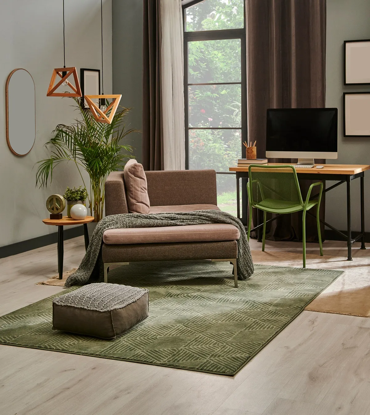 البني يطبع الغرفة بالدفء