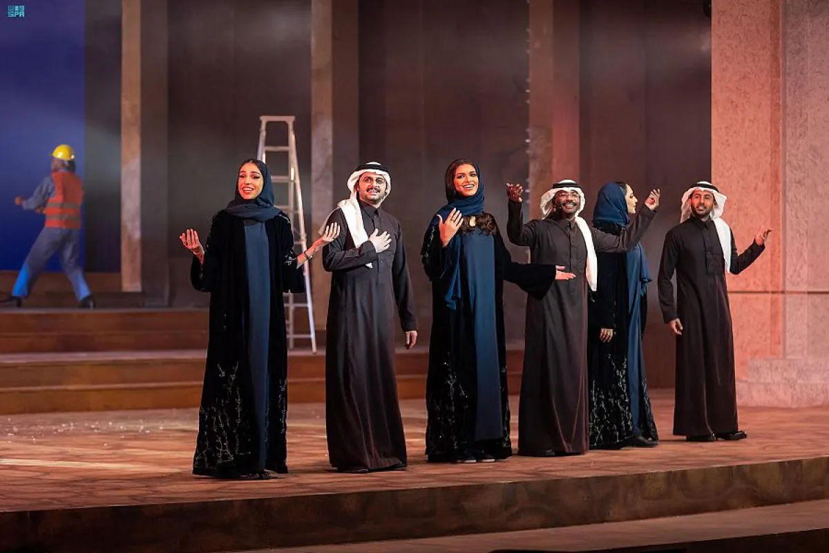 المسرحية الشعرية الغنائية "معلقاتنا امتداد أمجاد" (الصورة من واس)